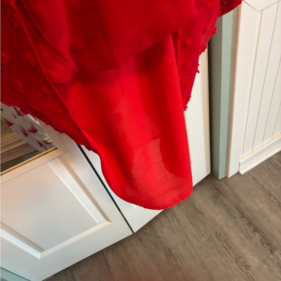 Red polka dot shift dress with pockets - Picture 3 of 8